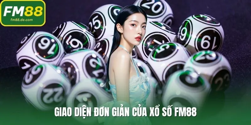 Giao diện đơn giản của xổ số FM88